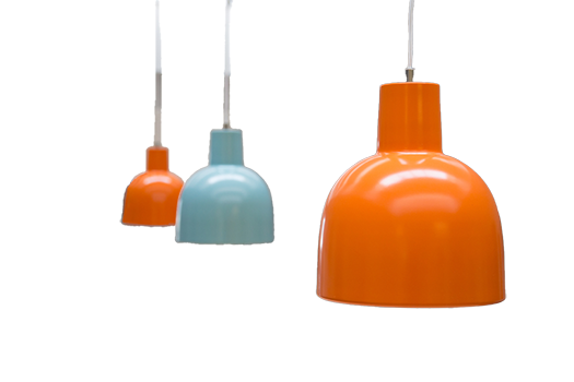 Farvede designlamper fra Milán Belysning